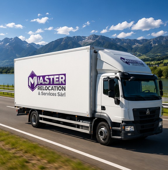 Camion Master Relocation sur route suisse